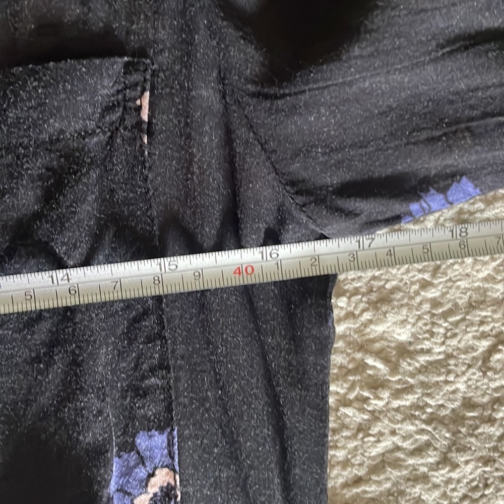 Floral Anthropologie Cloth & Stone Long Sleeve Button Down Blouse Pockets - Picture 12 of 14
